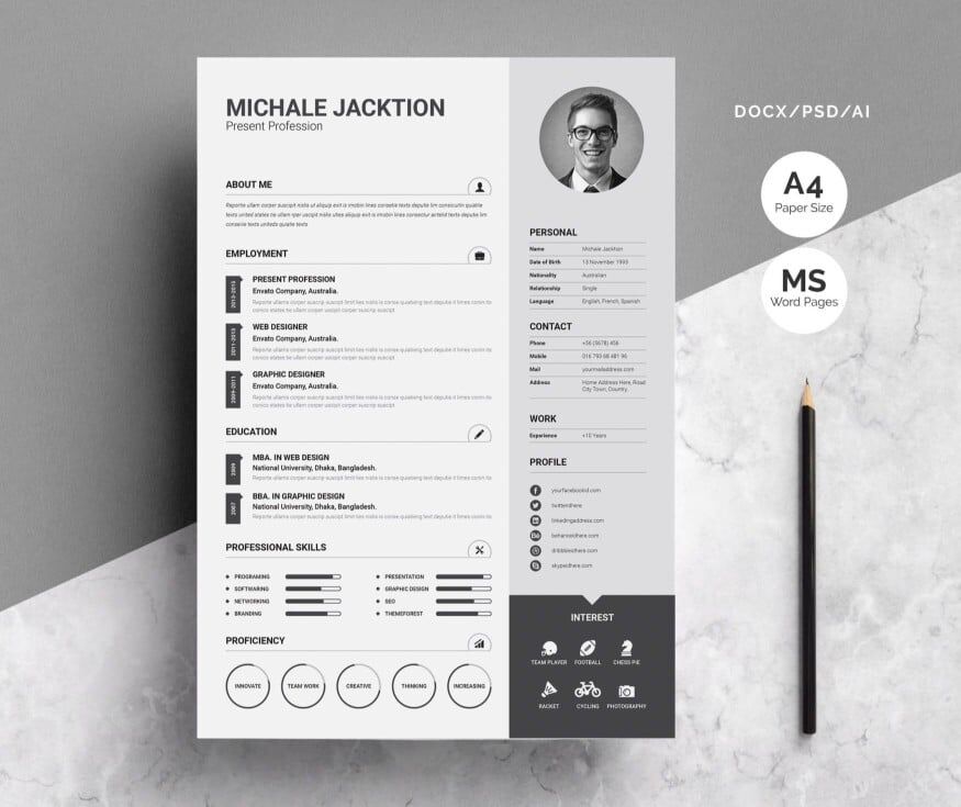 CV Resume Mẫu 02 CV Resume Mẫu 02